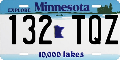 MN license plate 132TQZ