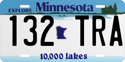 MN license plate 132TRA