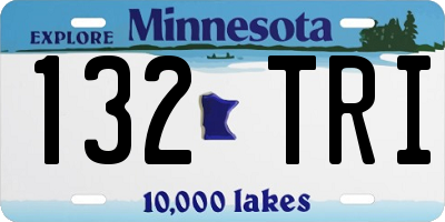 MN license plate 132TRI