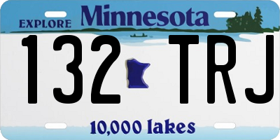 MN license plate 132TRJ