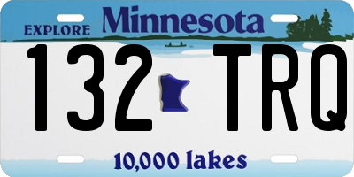 MN license plate 132TRQ