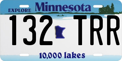 MN license plate 132TRR