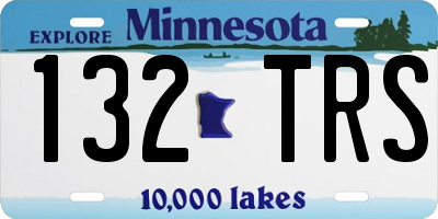 MN license plate 132TRS