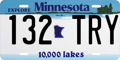 MN license plate 132TRY