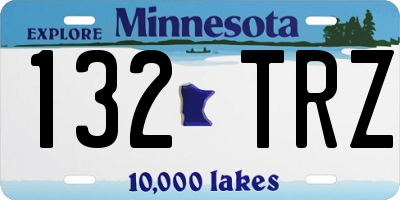MN license plate 132TRZ