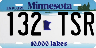 MN license plate 132TSR