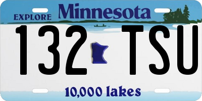 MN license plate 132TSU