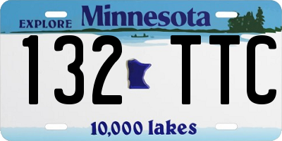 MN license plate 132TTC