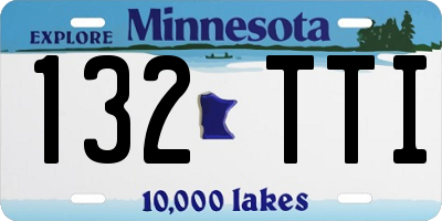 MN license plate 132TTI