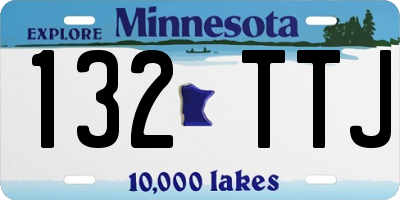 MN license plate 132TTJ