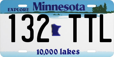 MN license plate 132TTL