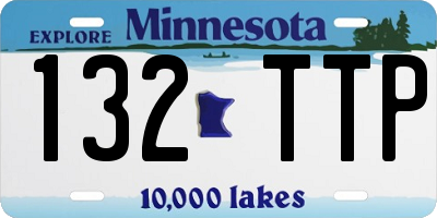 MN license plate 132TTP