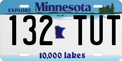 MN license plate 132TUT