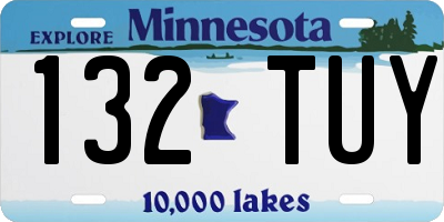 MN license plate 132TUY