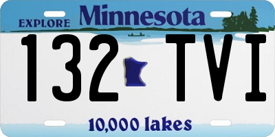 MN license plate 132TVI