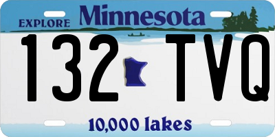 MN license plate 132TVQ