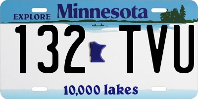 MN license plate 132TVU