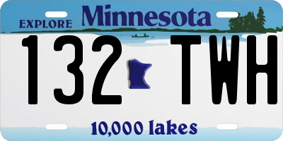 MN license plate 132TWH