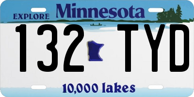 MN license plate 132TYD