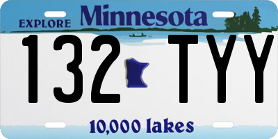 MN license plate 132TYY