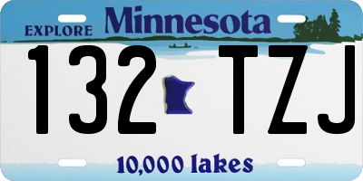MN license plate 132TZJ