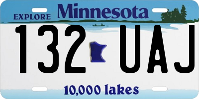MN license plate 132UAJ
