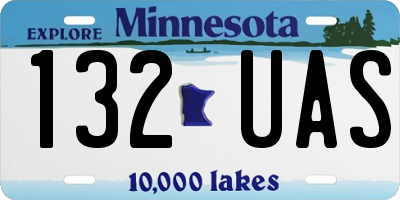 MN license plate 132UAS