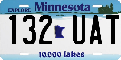 MN license plate 132UAT