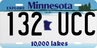 MN license plate 132UCC