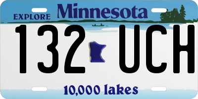 MN license plate 132UCH