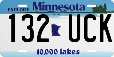 MN license plate 132UCK