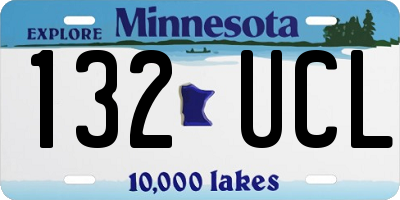 MN license plate 132UCL