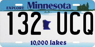 MN license plate 132UCQ