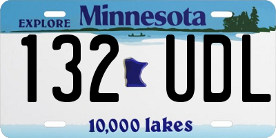 MN license plate 132UDL