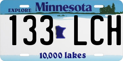MN license plate 133LCH
