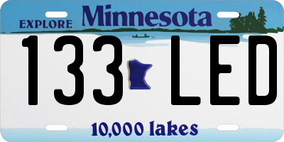 MN license plate 133LED