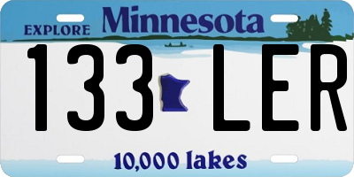 MN license plate 133LER