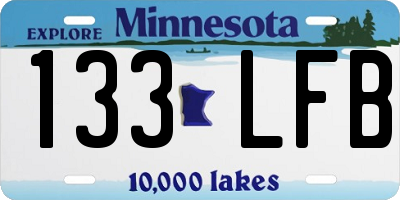 MN license plate 133LFB