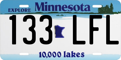 MN license plate 133LFL