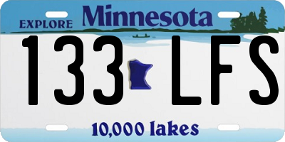 MN license plate 133LFS