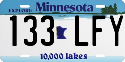 MN license plate 133LFY