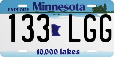 MN license plate 133LGG