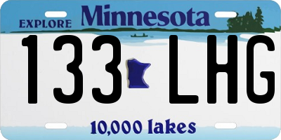 MN license plate 133LHG