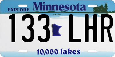 MN license plate 133LHR