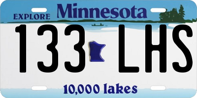 MN license plate 133LHS