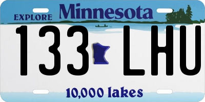 MN license plate 133LHU