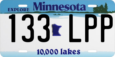 MN license plate 133LPP