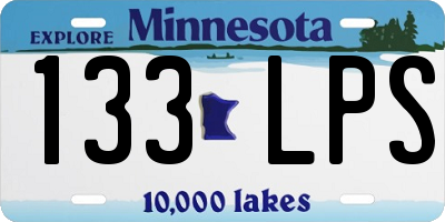 MN license plate 133LPS