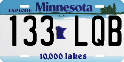 MN license plate 133LQB