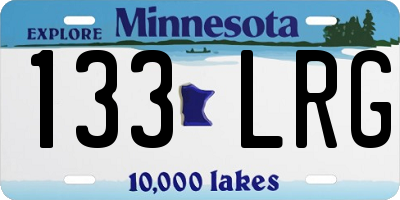 MN license plate 133LRG